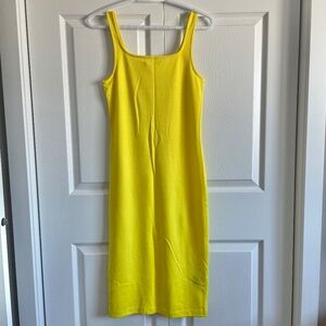 NWT Suzy Shier yellow sleeveless shift summer dress Size XS
